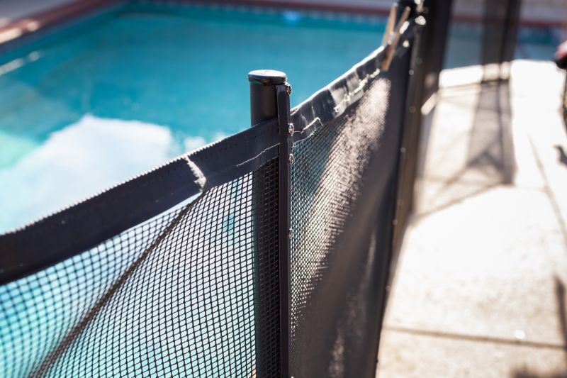 Mesh Fence with Secure Gate